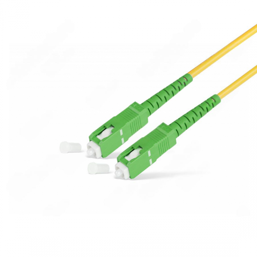 Оптический патчкорд SC/APC-SC/APC, SM G652D, 3.0mm, LSZH, 1.5M