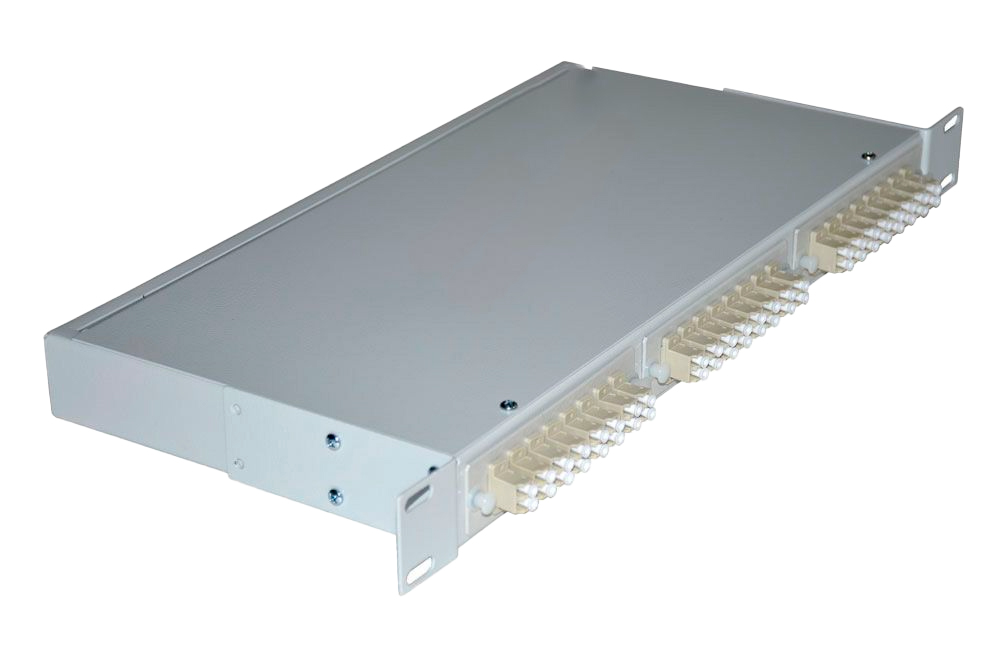 Шкаф кроссовый оптический стоечный ШКОС, 19", 1U, 16 MM, укомплектованный 32 LC/PC