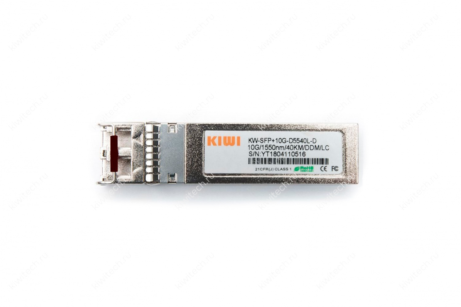 KIWI SFP+ модуль, 10G, 40 км, TX/RX 1550 нм, LC, DDM