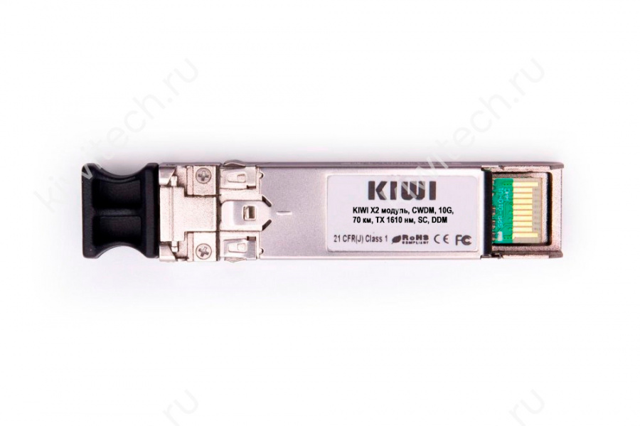 KIWI X2 модуль, CWDM, 10G, 70 км, TX 1610 нм, SC, DDM